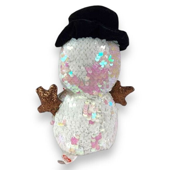 3pc Ty Flippables Christmas Holiday Snowman Unicorn Plush Toy Melty Stardust 7" - Picture 12 of 16